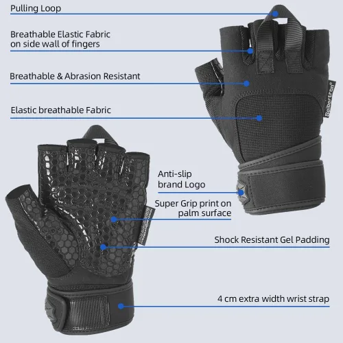 Vista 3 de Seibertron Guantes S.O.L.A.G para deportes al aire libre resistentes al agua con dedo completo y pantalla táctil, para adultos y jóvenes