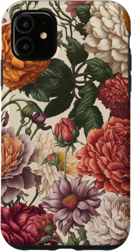 Vista 8 de Cute Flowers Vintage Botanical Floral Illustration Women Case for iPhone 17