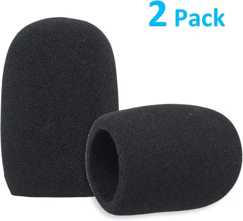 Vista 3 de SUNMON Cubierta de espuma para parabrisas, filtro para micrófono de estudio de condensador Audiotechnica AT2020 (2 unidades)