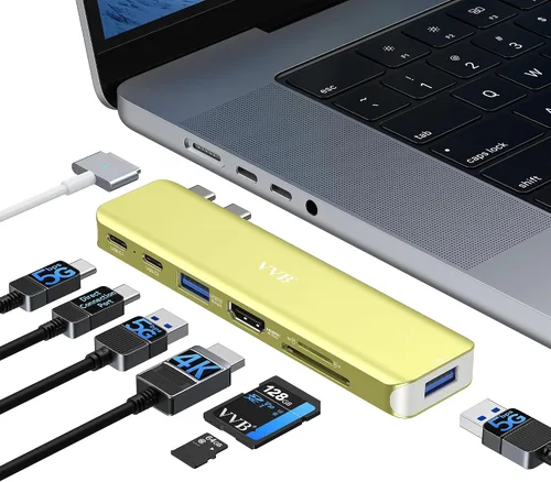 Vista 17 de Adaptador USB C a HDMI,Adaptador USB-C Hub Multipuerto Digital AV