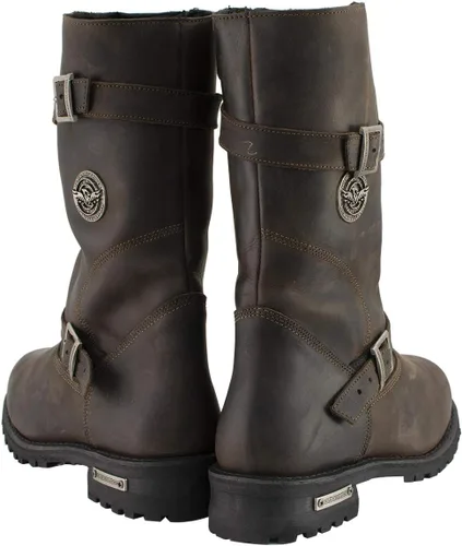 Vista 6 de Milwaukee Leather MBM9063 - Botas de ingeniero clásicas para hombre, color marrón envejecido, 7 .5