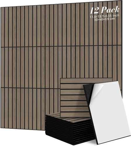 Vista 15 de TO-TH Paquete de 12 paneles acústicos de pared de 11.8 × 15.7 × 0.35 pulgadas, panel a prueba de sonido, color negro Self-Adhesive, Reduce Echo &