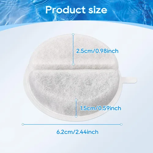 Vista 6 de Repuesto de filtro de fuente para gatos, paquete de 4 filtros de fuente de agua para mascotas, filtro de fuente de agua para gatos Lite & Premium