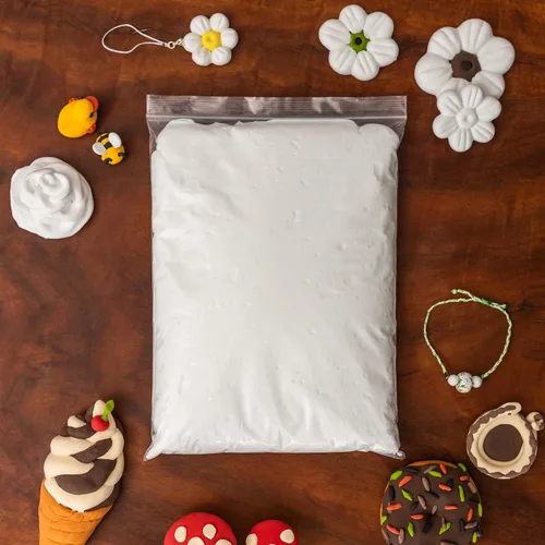 Vista 6 de White Air Dry - Arcilla de espuma para niños, 3.3 libras, arcilla suave para modelar a granel con funda de transporte y bolsas herméticas con cierre