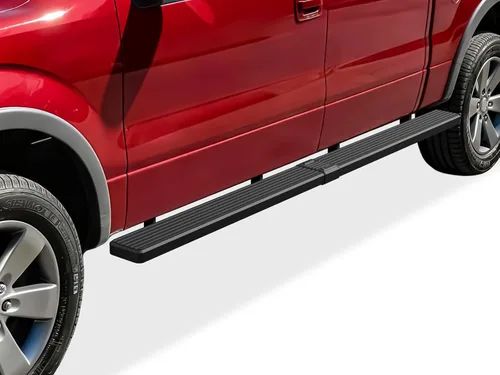 Vista 16 de APS Estribos (barras laterales y escalones laterales) compatibles con Ford F150 SuperCrew Cab 2009-2014 con caja de 5.5 pies (requiere perforación)