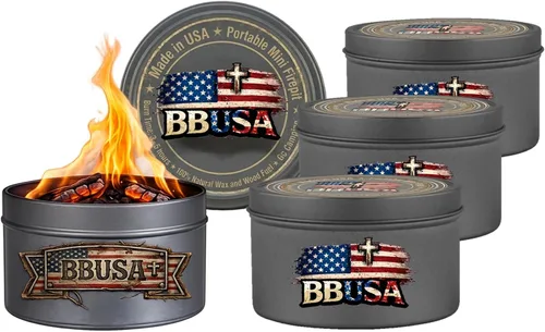 Vista 12 de Campfire in a Can - Made in USA - Portable Mini Fire Pit for Marshmallows & S’Mores - Hiking, Backpacking, Hunting, Fishing & Camping - Tactical
