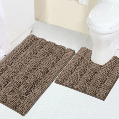 Vista 27 de Turquoize Alfombra de baño de chenilla de lujo para baño, extra absorbente, alfombra de ducha de microfibra antideslizante para baño, alfombra Aqua