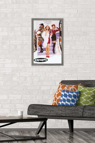 Vista 2 de Trends International Clueless - Póster de pared de una hoja, 14.725 x 22.375 pulgadas, versión enmarcada de madera de granero