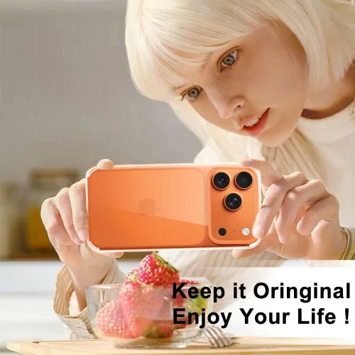 Vista 7 de Funda compatible con iPhone 17 Pro Max con protector de pantalla y protector de lente de cámara, [no se pone amarillento]