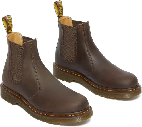 Vista 3 de Dr. Martens Botas Chelsea unisex, color marrón oscuro, Crazy Horse, 12 US para hombre
