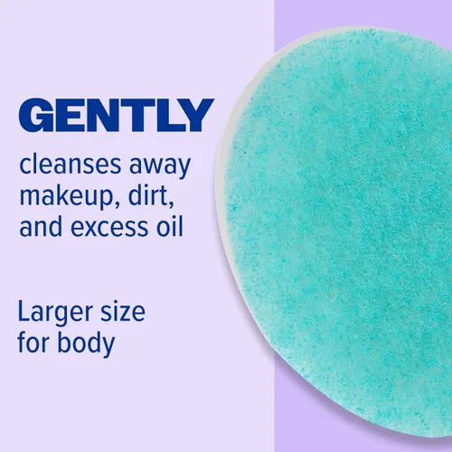 Vista 13 de Buf-Puf Esponja corporal, esponja de baño, desarrollada por dermatólogos, limpia la piel de la suciedad y el exceso de aceite, reutilizable