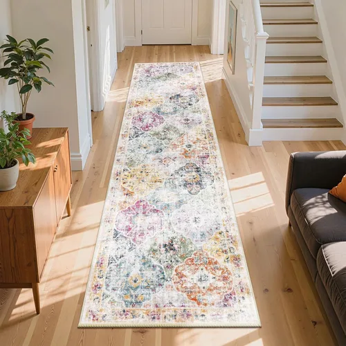 Vista 13 de Ileading Alfombras lavables para pasillo, 2 x 6, antideslizantes, para entrada, cocina, baño, dormitorio, lavandería, sala de estar, alfombra larga