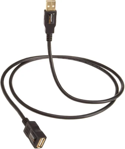Vista 6 de Amazon Basics Cable de extensión USB-A 2.0, macho a hembra, velocidad de transferencia de 480 Mbps, 6.5 pies, color negro