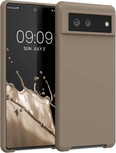 Vista 222 de kwmobile Funda Compatible con Google Pixel 6 Pro - Funda de Teléfono de Silicona TPU con Acabado Suave - Azul Caribe