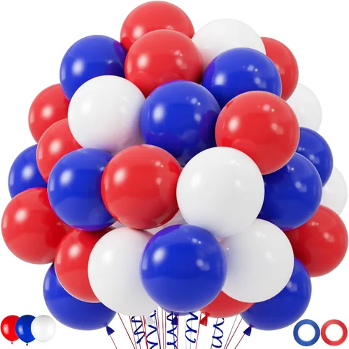 Vista 11 de 100 globos negros dorados y blancos con globos de confeti metálicos dorados y negros de 12 pulgadas para clase de graduación, decoración de fiesta