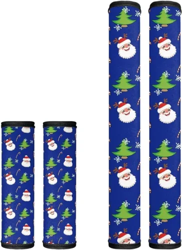 Vista 42 de Candy - Juego de 4 fundas para manija de puerta de refrigerador, decoración navideña, para cocina, mantiene tu nevera, microondas, horno