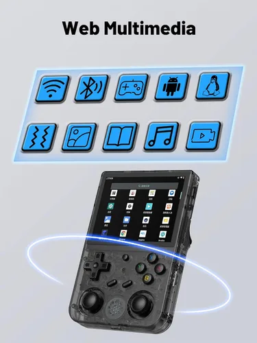 Vista 5 de Consola de juegos portátil RG353V Retro, sistema operativo dual Android 11 y Linux compatible con 5G WiFi 4.2 Bluetooth Moonlight Streaming Salida