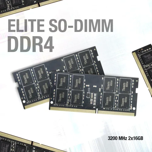 Vista 4 de TEAMGROUP Elite DDR4 de 8 GB individual 3200 MHz PC4-25600 CL22 sin búfer, no ECC 1.2 V SODIMM 260 pines para laptop estilo Notebook, PC, módulo