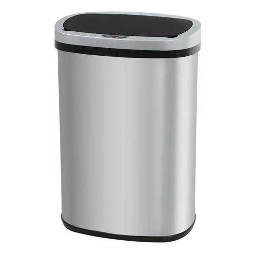 Vista 12 de Basurero de cocina con sensor de movimiento automático con tapa, cubo de basura sin contacto de 50 litros/13 galones, cubo de basura impermeable