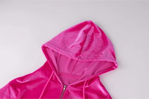 Vista 7 de MISSACTIVER Conjunto de 2 piezas con estampado de corazón roto y cremallera completa para mujer