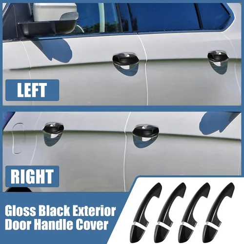 Vista 8 de X AUTOHAUX 4 piezas Cubierta de Moldura para Manija de Puerta Lateral Exterior de ABS para Ford Fusion Mondeo 2013-2019 para Ford Edge 2015-2022