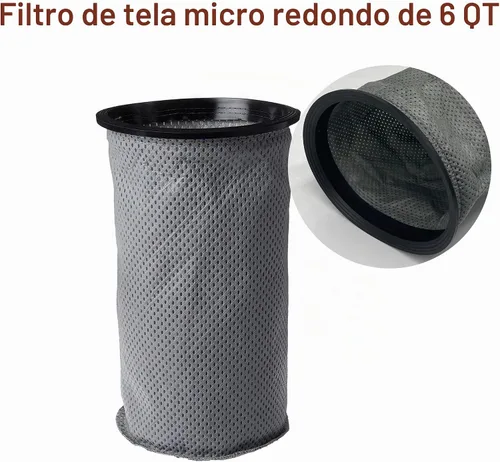 Vista 5 de Smilefil - Bolsas redondas de papel de filtro de 6 cuartos de galón Intercept 100431 y bolsas de filtro redondas reutilizables de micro tela 100564