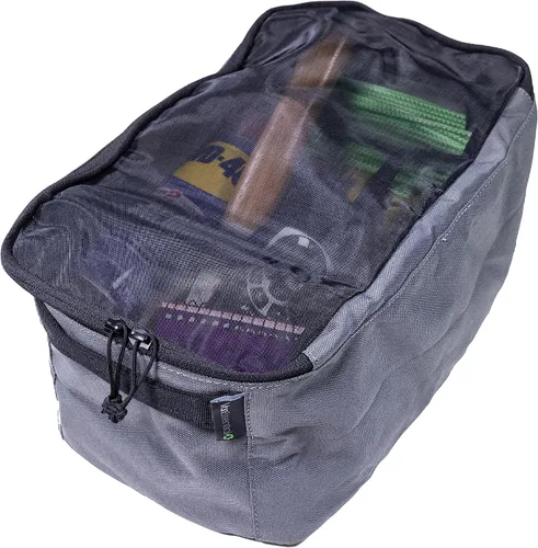 Vista 12 de VanEssential Cubo de embalaje con parte superior de malla transparente XS - Gris carbón
