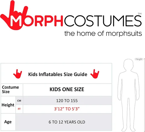 Vista 6 de Morph Kids Unicorn Costume Girls Boys Inflatable Unicorn Costume Kids Halloween Costumes