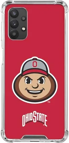 Vista 7 de Skinit Funda transparente compatible con Galaxy A32 5G - Diseño de patrón oficial de la Universidad Estatal de Ohio Gris - UNIOHS03