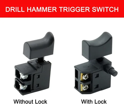 Vista 5 de Fielect Interruptor de disparo de martillo de taladro eléctrico para NO.21 Bosch 4100 Series Electric Hammer Tool Control de velocidad de potencia