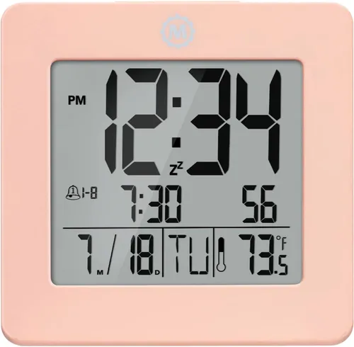 Vista 9 de Reloj digital Búho nocturno de escritorio Marathon cl030050p con super resplandor retro-iluminación Negro