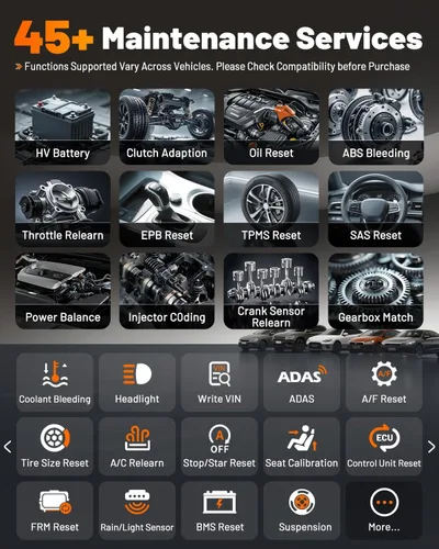 Vista 5 de XTOOL D9S Topology Mapping OBD2 escáner, codificación ECU, PMI, actualización gratuita de 3 años Wireless Bidirectional Automotive Diagnostic Scan