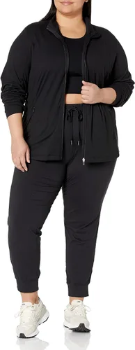 Vista 5 de Tienda Essentials Chaqueta elástica con cremallera completa para mujer (disponible en tallas grandes)