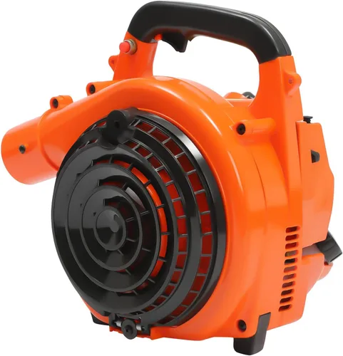 Vista 4 de Soplador de hojas de gas de mano de 2 ciclos de 750 W con tubo de 25 pulgadas, soplador de hojas de motor de 25.4 cc de 2 tiempos soplador comercial