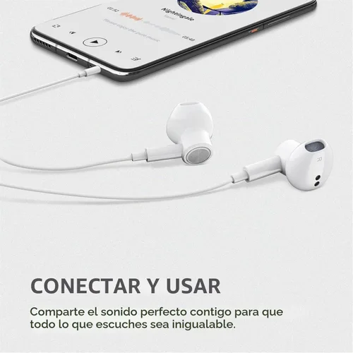 Vista 5 de Paquete de 2 auriculares con cable, con micrófono y control de volumen, auriculares intrauditivos de 0.138 in, auriculares con cancelación de ruido