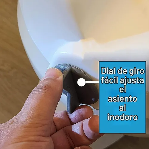 Vista 7 de ProBasics E-Z Lock - Asiento de inodoro elevado con asas, elevador de asiento de inodoro de 4.5 pulgadas con brazos, se adapta a la mayoría