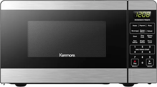 Vista 8 de Microondas de mostrador Kenmore, 6 menús preestablecidos automáticos, bloqueo para niños, funciones de descongelación y cocina exprés, 700 vatios, 7