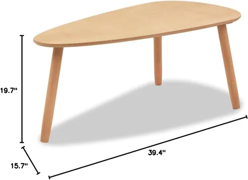 Vista 2 de Mesa de centro de estilo moderno, mesa de sala de estar, mesa de sofá, mesa de cóctel, mesa auxiliar, para sala de estar, recepción, oficina