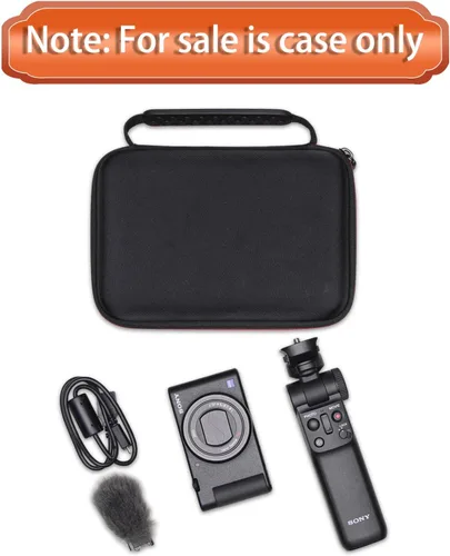 Vista 9 de L LTGEM Estuche para cámara compatible con Sony ZV-1F / ZV-1 / ZV-1 II Vlog Cámara digital, trípode, micrófono y kit de accesorios Vlogger, Negro