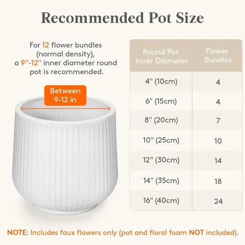 Vista 11 de Lifewit Flores artificiales para exteriores, 12 paquetes de flores falsas de plástico para decoración del jardín del hogar, plantas sintéticas