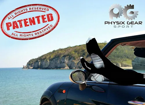 Vista 2 de Physix Gear Sport Calcetines de compresión para hombres y mujeres de 20 a 30 mmhg, ajuste atlético (1 par)