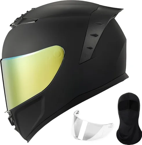 Vista 8 de ILM - Cascos de motocicleta de cara completa para hombres y mujeres, para deportes motorizados, moto, calle, carreras, aprobados por DOT