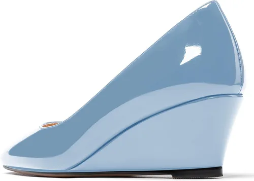 Vista 7 de WAYDERNS Zapatos de tacón bajo con cuña de tacón bajo para mujer de 2 pulgadas