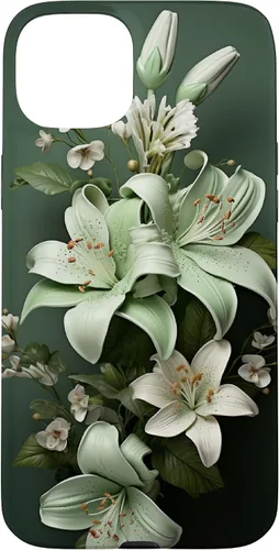 Vista 9 de Funda para iPhone 12 mini Sage green Wildflower Aesthetic Flower