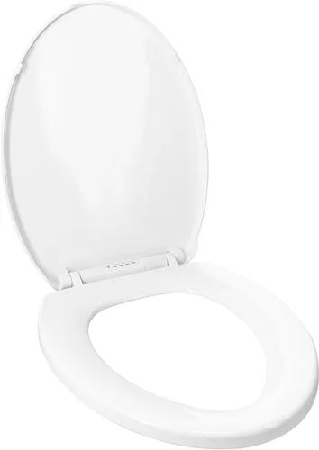 Vista 2 de Clorox Asiento de inodoro de plástico perfumado alargado con bisagras fáciles de quitar -Tyler