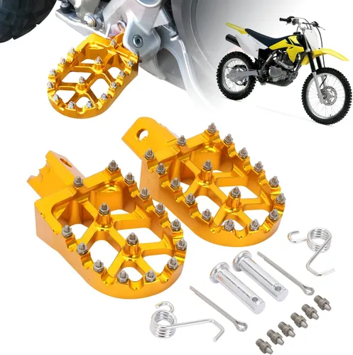 Vista 11 de AnXin Reposapiés de Motocicleta Universal CNC para CRF XR CR 50-125cc CT200U Mini Bike SSR Apollo RFZ TaoTao Lifan Kayo Coolster Pit Bike - Negro