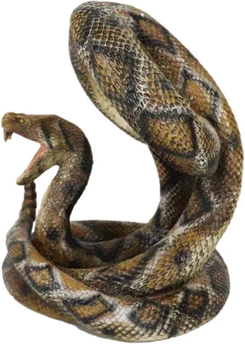 Vista 4 de Ebros Gift Rústico occidental en espiral Diamondback serpiente de cascabel doble titular de botellas de vino 8.5 pulgadas H Figurine Wild West