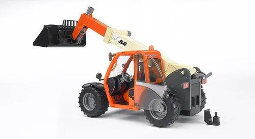 Vista 7 de Bruder 02140 JLG 2505 Manipulador telescópico con ajuste de ángulo, juguete de construcción