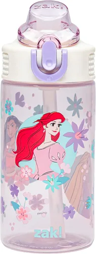 Vista 31 de Zak Designs Barbie Sage - Botella de agua para niños con popote a prueba