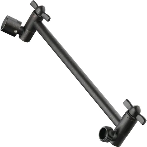 Vista 16 de BRIGHT SHOWERS Brazo extensor de ducha de latón para cabezal de ducha de lluvia y de mano, brazo de extensión de cabezal de ducha universal de 5